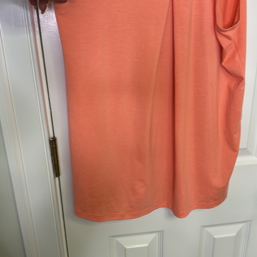 NWOT Athleta Orange Sleeveless Scoop Neck Tank Top - Picture 5 of 7